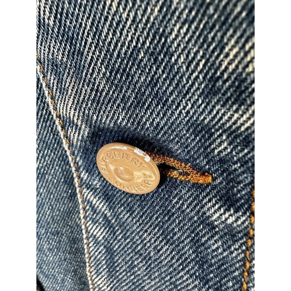Burberry Mens Denim Jacket Oversized Jean Italy Size 46 Shacket Large Carpenter - Picture 3 of 16